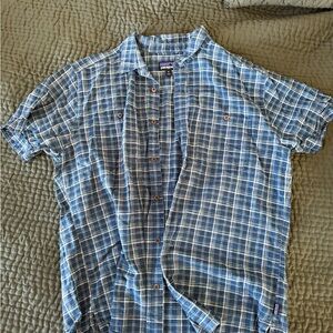 Patagonia Casual Blue Checkered Shirt